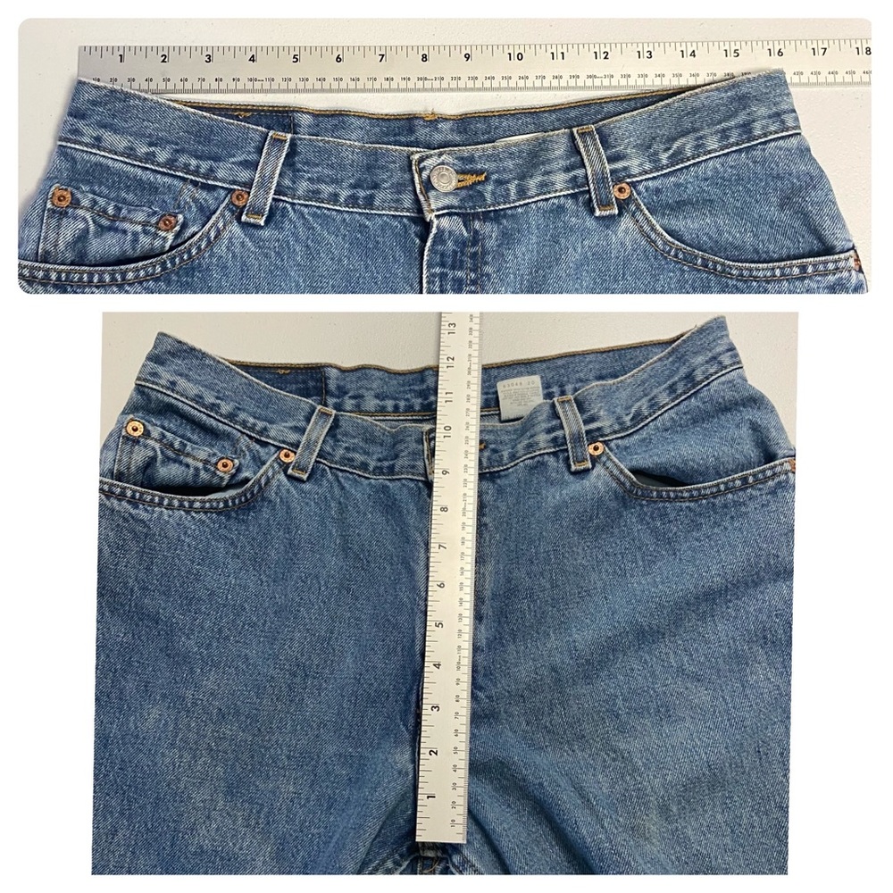 Y2K Levi’s 517 Slim Fit Bootcut Stone Washed Women’s Vintage Jeans Blue - Picture 10 of 16
